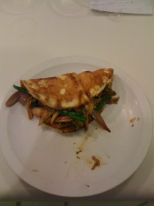 5 mushroom omelette