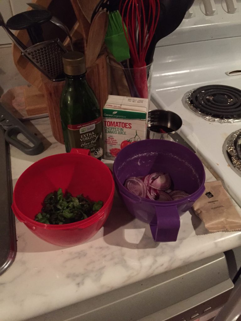 1 sofrito mise en place